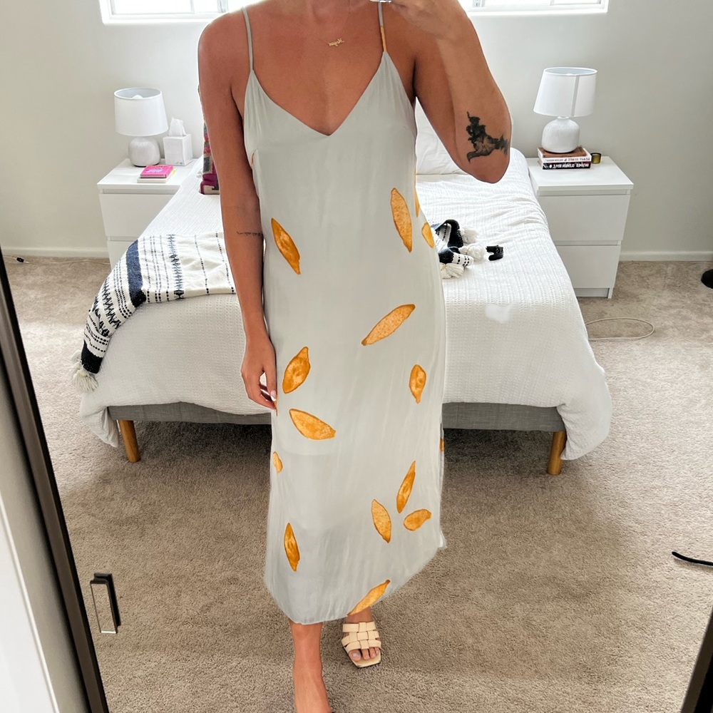 Worn one time! Gorgeous & unique slip dress